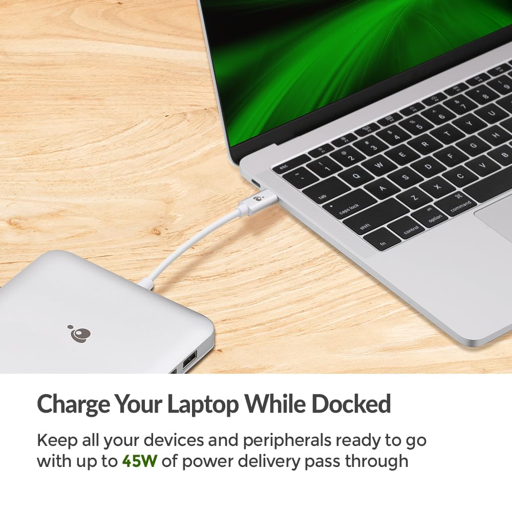 USB-C Docking Station with Power Pass-Thru