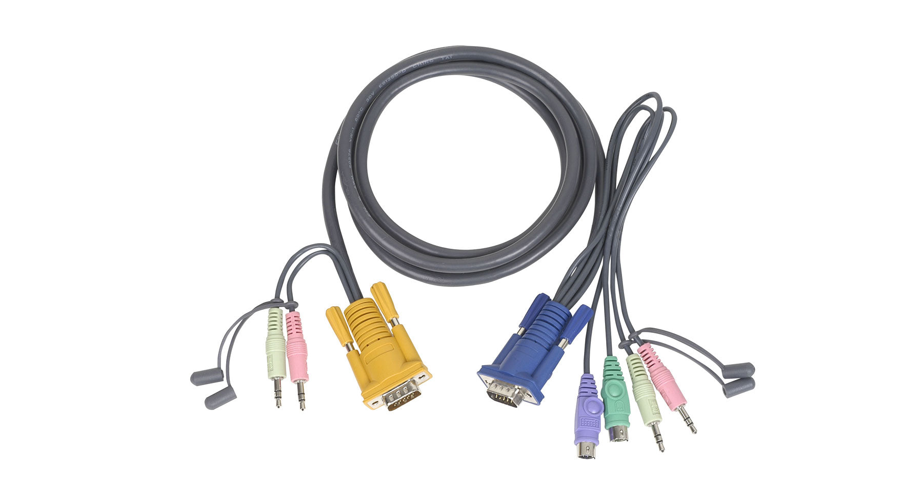 10 ft. Micro-Lite Bonded All-in-One PS/2 KVM Cable