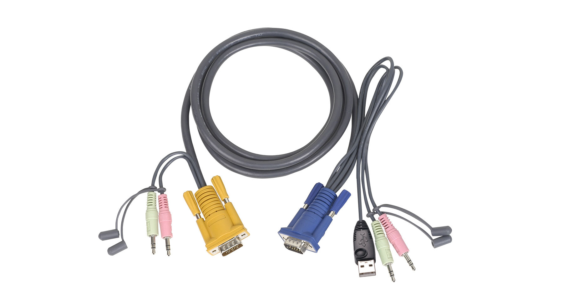15 ft. Micro-Lite Bonded All-in-One USB KVM Cable