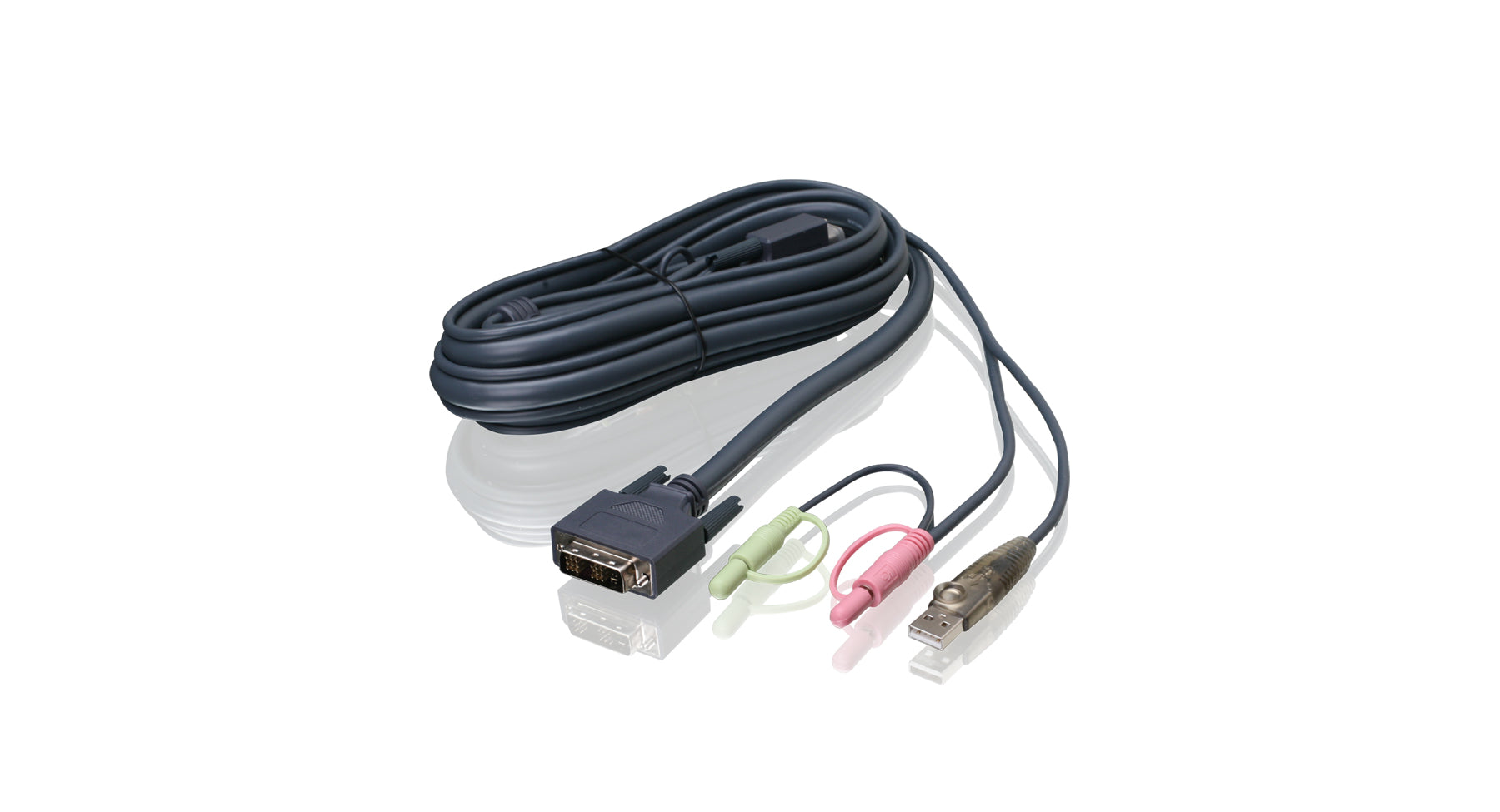 6 ft. (1.8 m) Single Link DVI-I USB KVM Cable