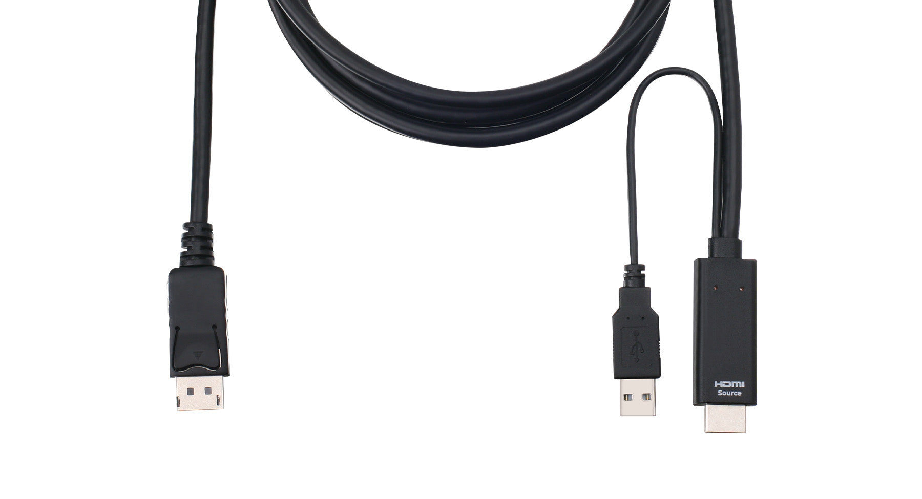 6 ft. 4K Dual View HDMI to DisplayPort, USB KVM Cable Kit with Audio