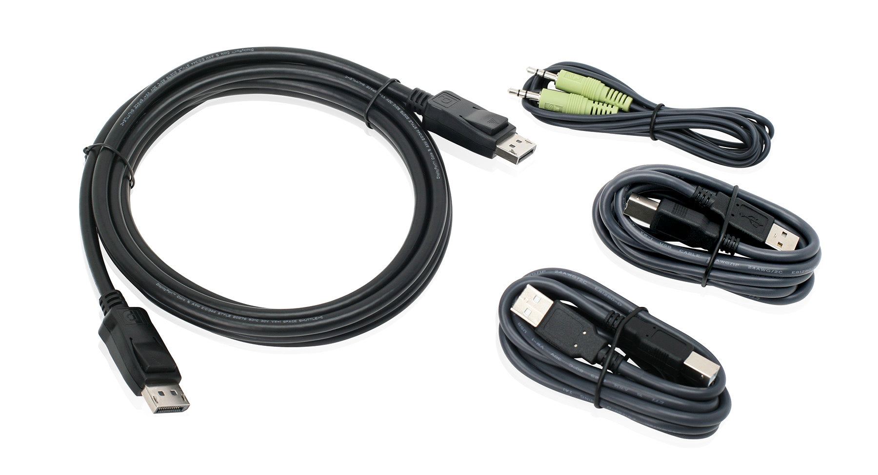 10 ft. DisplayPort, USB KVM Cable Kit with Audio (TAA)