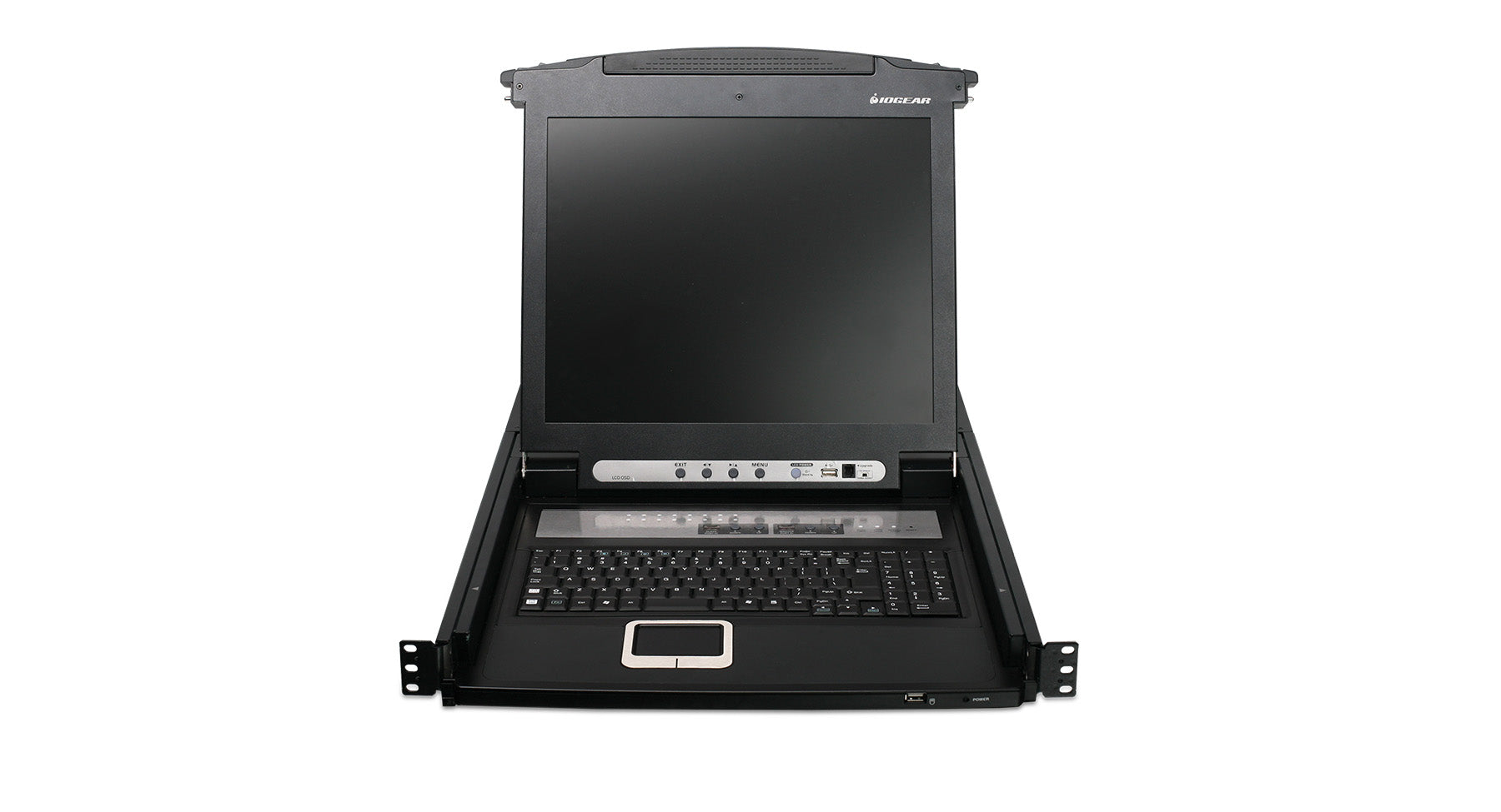 16-Port LCD Combo KVM Switch with USB KVM Cables