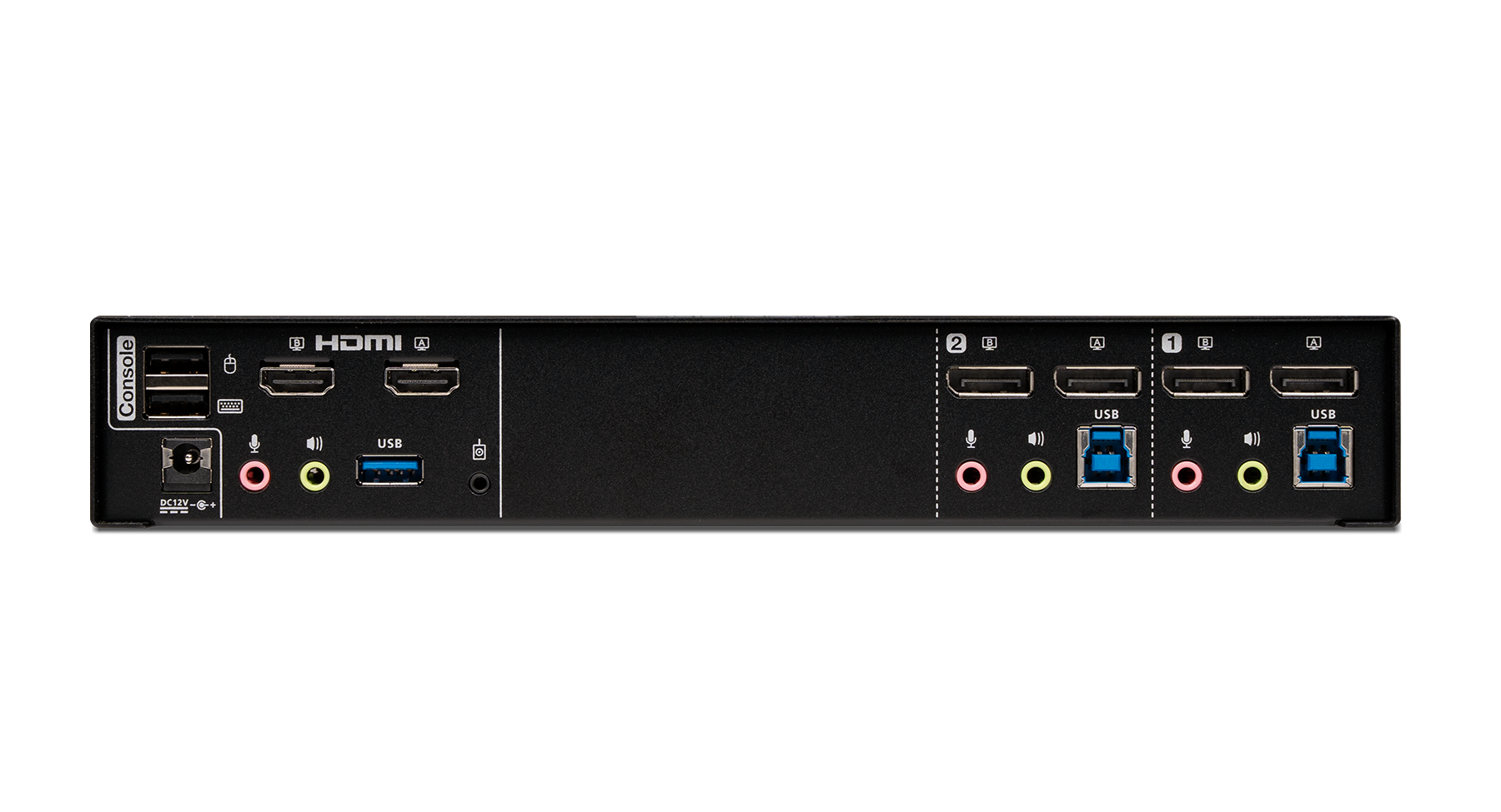 2-Port 4K Dual View DisplayPort Matrix KVMP (TAA)