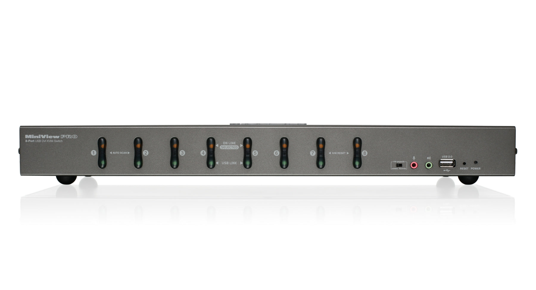 8-Port DVI KVMP switch with VGA support (TAA Compliant)