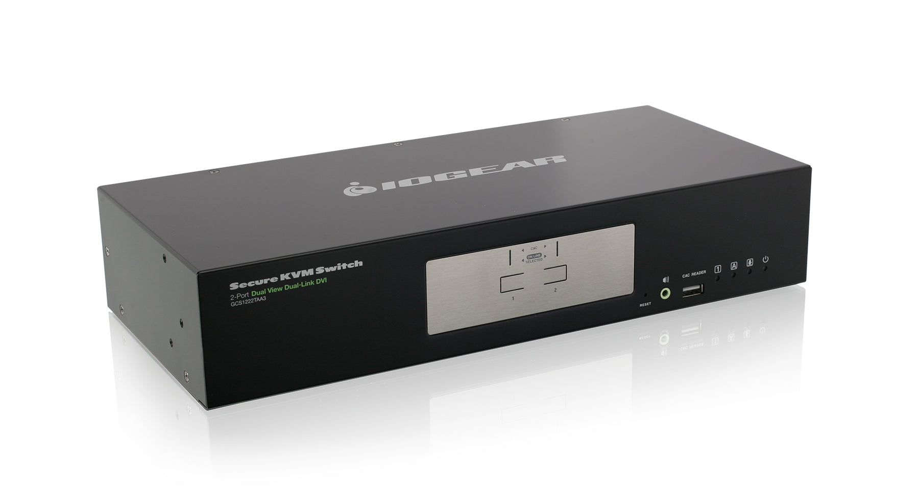 2-Port Dual View Dual-Link DVI Secure KVM Switch (TAA)