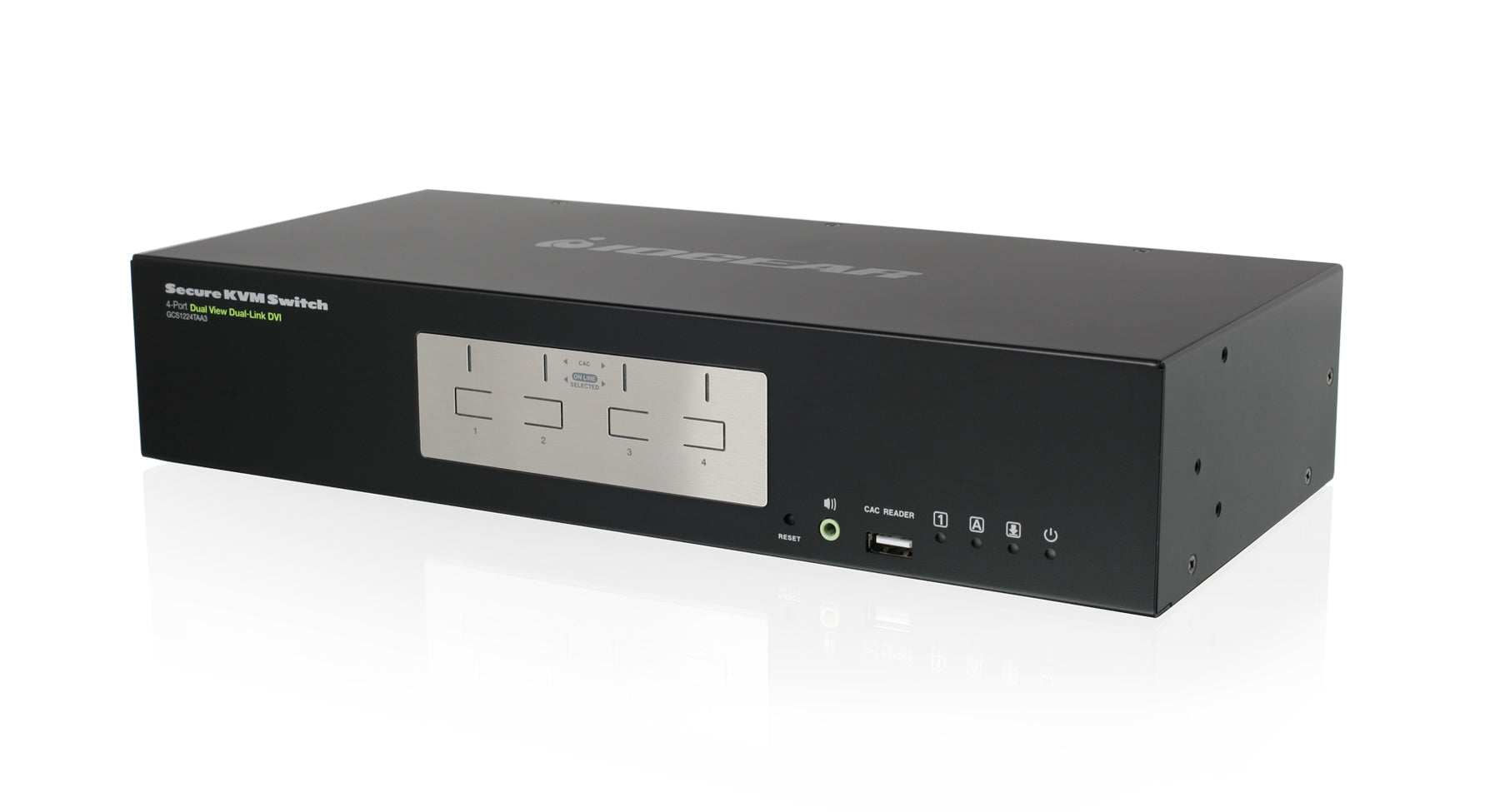 4-Port Dual View Dual-Link DVI Secure KVM Switch (TAA)