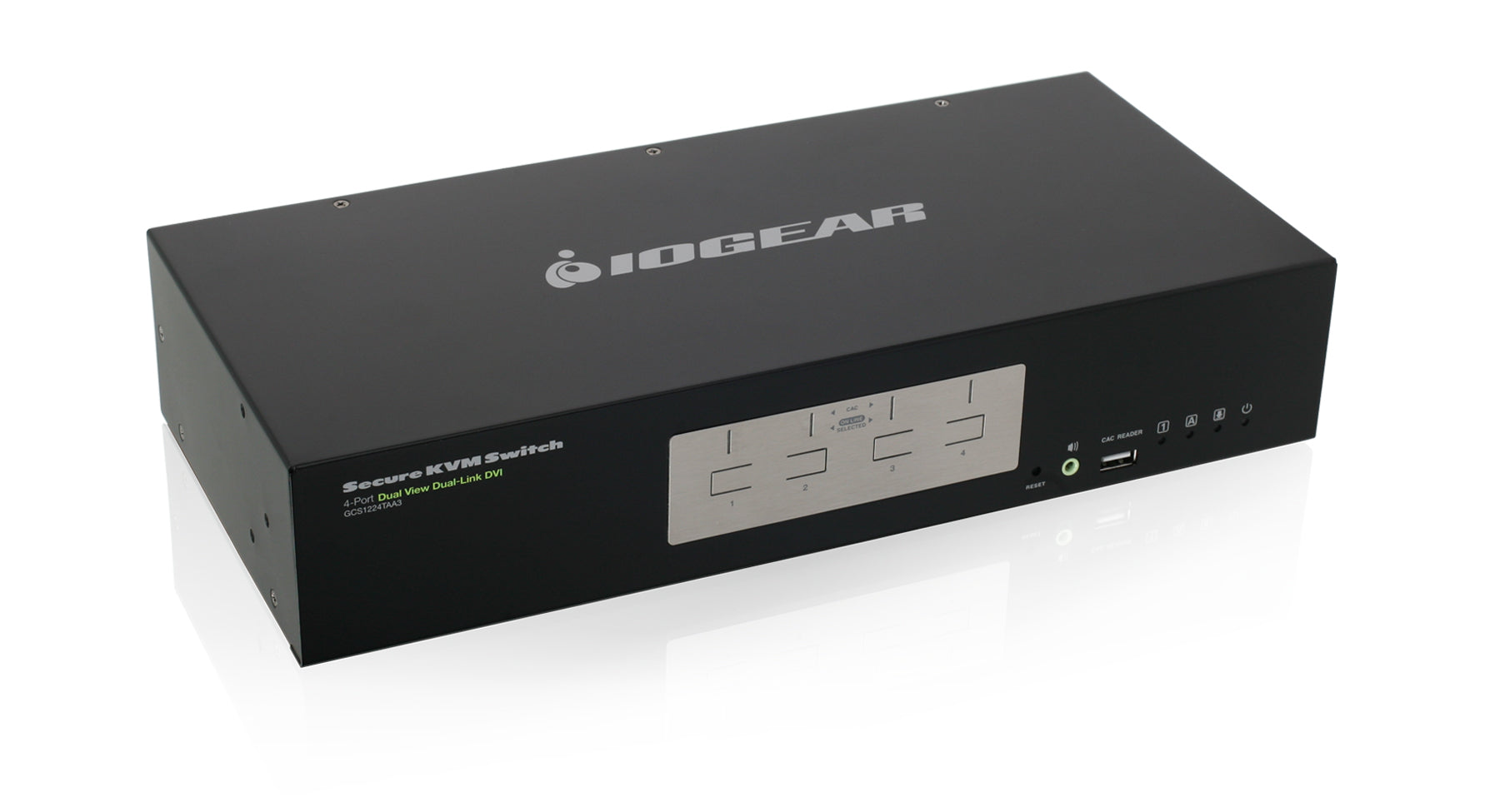 4-Port Dual View Dual-Link DVI Secure KVM Switch (TAA)