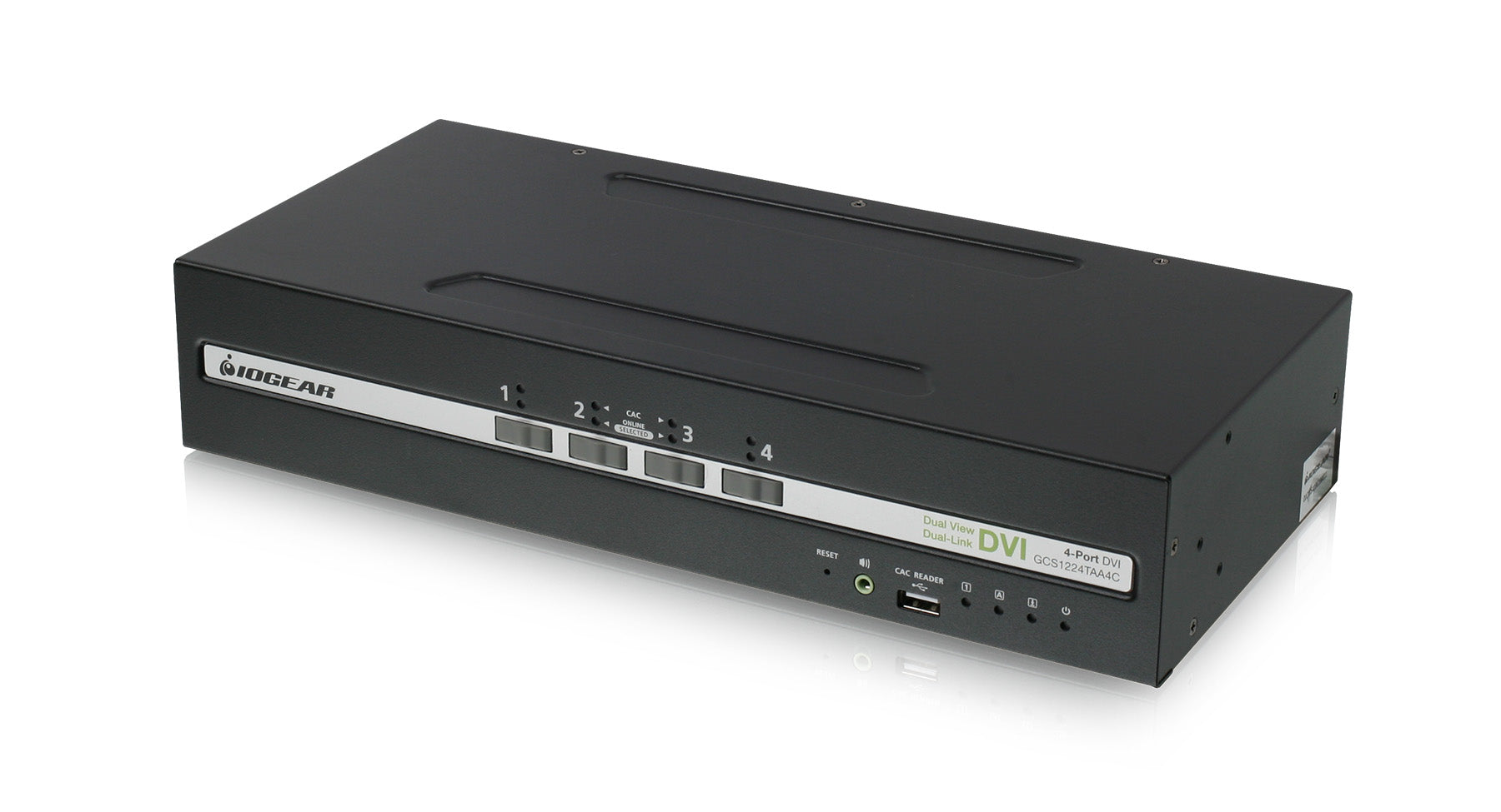 4-Port Dual View DVI Secure KVM Switch w/Audio and CAC Support