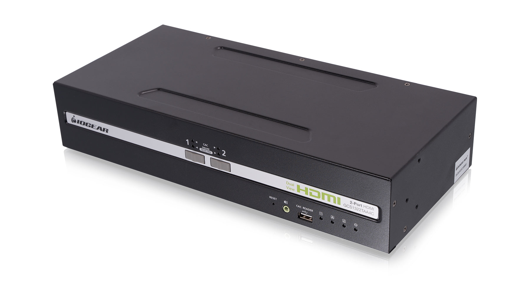 2-Port Dual View HDMI Secure KVM Switch w/CAC and Audio
