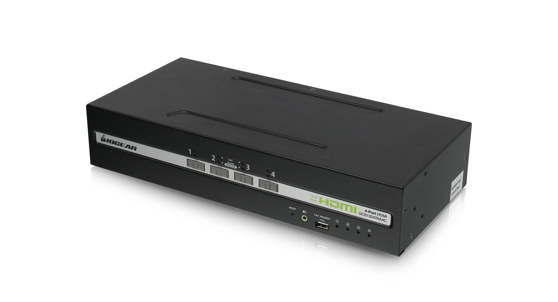 4-Port Dual View HDMI Secure KVM Switch w/CAC and Audio