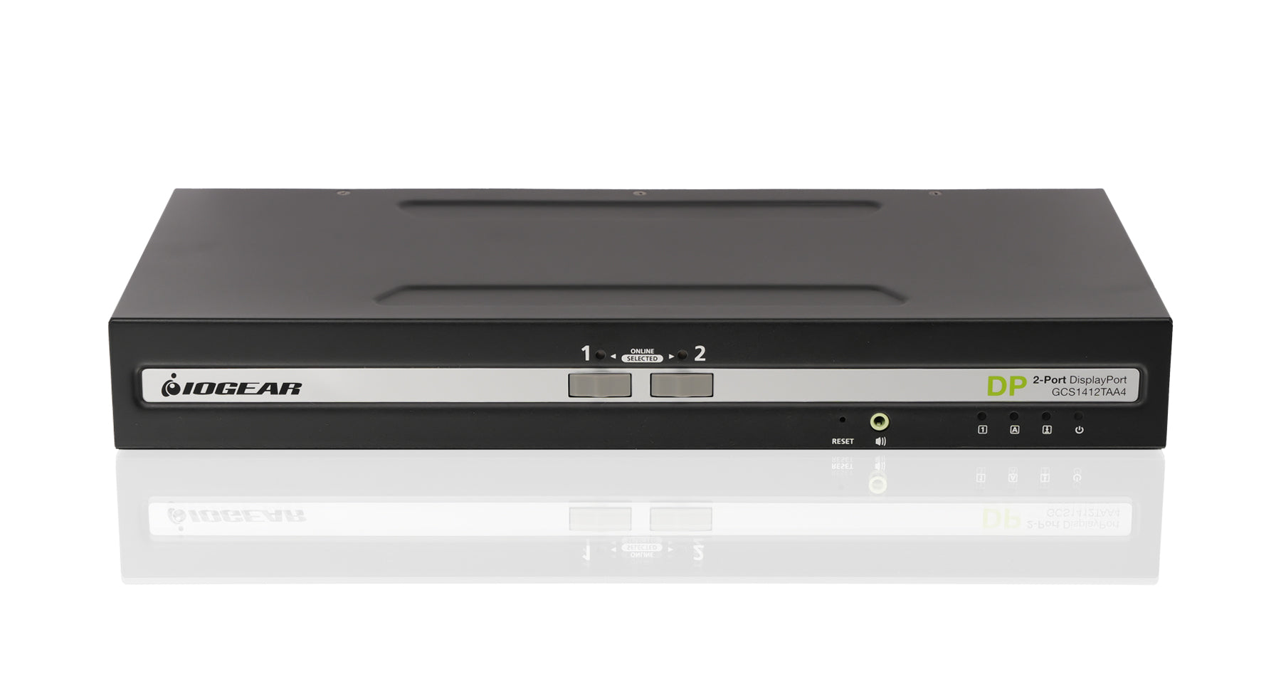 Universal 2-Port Single View DisplayPort/HDMI Secure KVM Switch Kit w/Audio