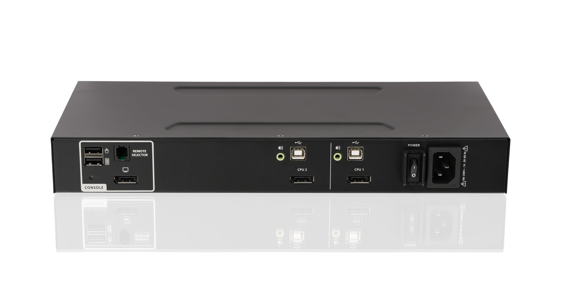 Universal 2-Port Single View DisplayPort/HDMI Secure KVM Switch Kit w/Audio