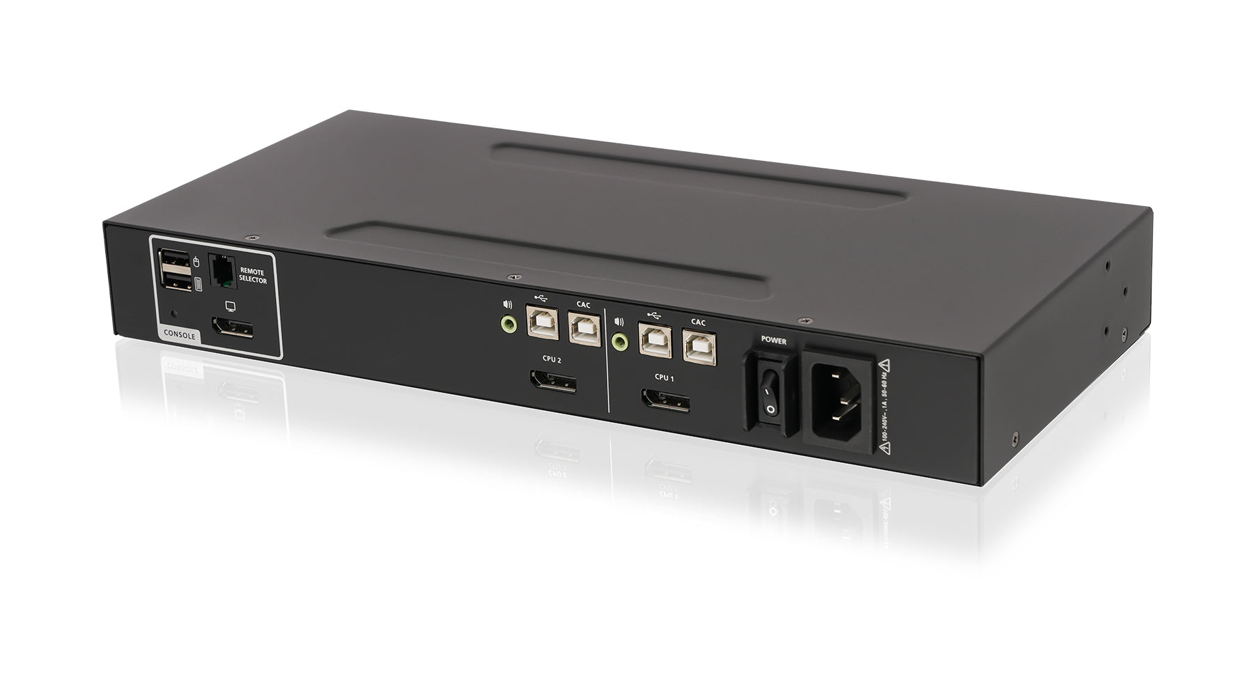 2-Port Single View DisplayPort KVM Secure Switch w/Audio and CAC support