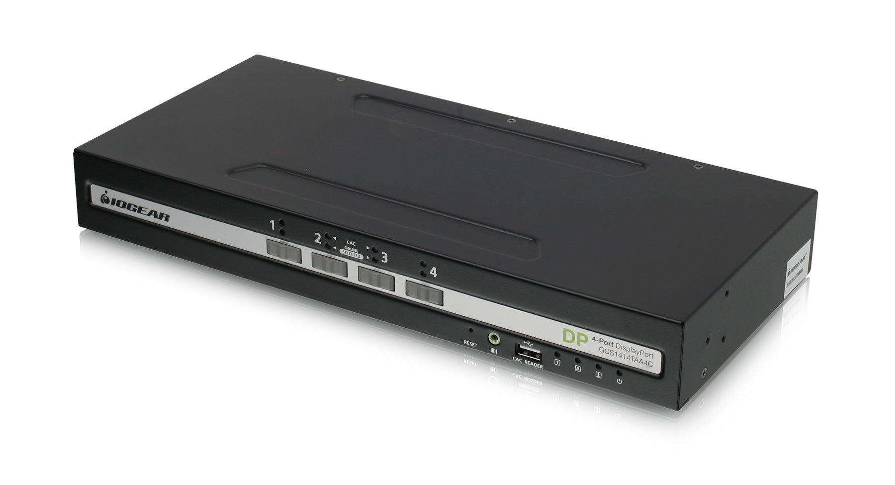 4-Port Single View DisplayPort Secure KVM Switch w/Audio and CAC support