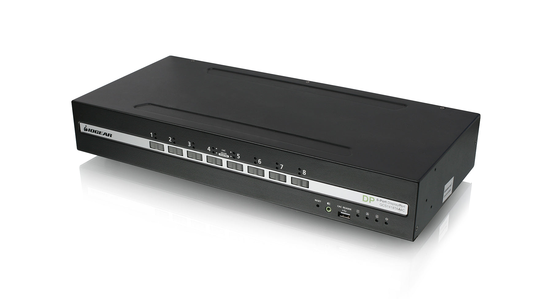 8-Port Single View DisplayPort/HDMI Universal Secure KVM Switch Kit w/Audio and CAC Support