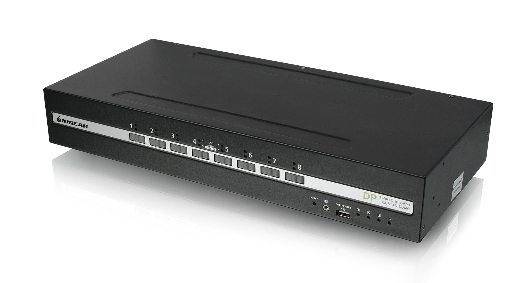 8-Port Single View DisplayPort Secure KVM Switch w/Audio and CAC Support