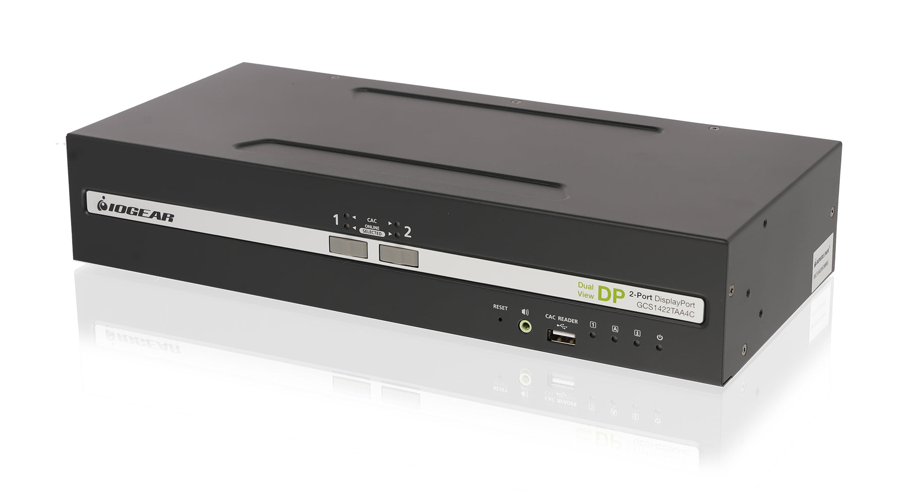 2-Port Dual View DisplayPort Secure KVM Switch w/Audio and CAC Support