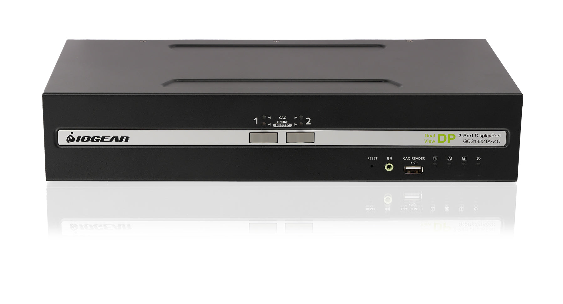 2-Port Dual View DisplayPort Secure KVM Switch w/Audio and CAC Support
