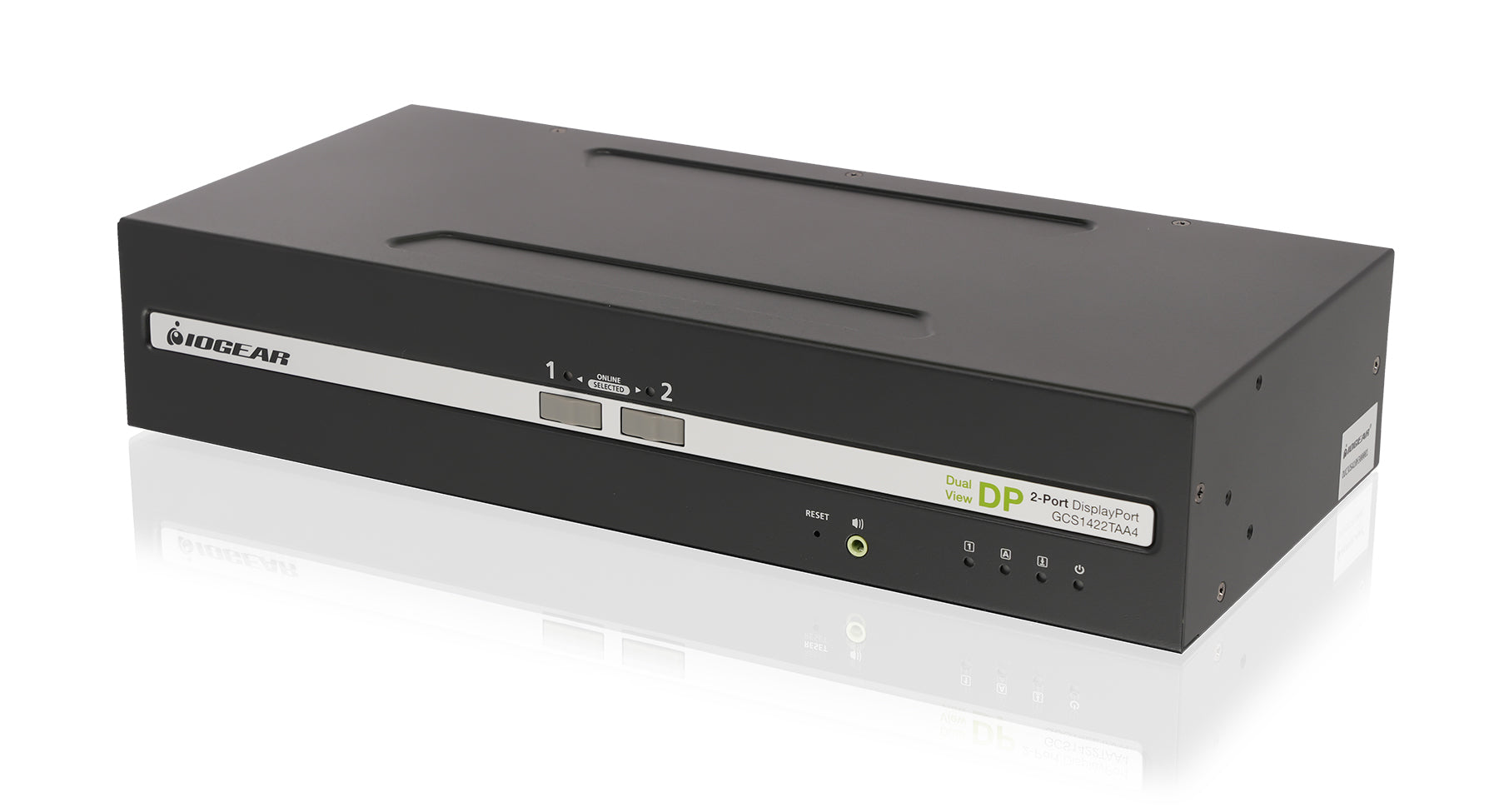 2-Port Dual View DisplayPort KVM Switch w/Audio