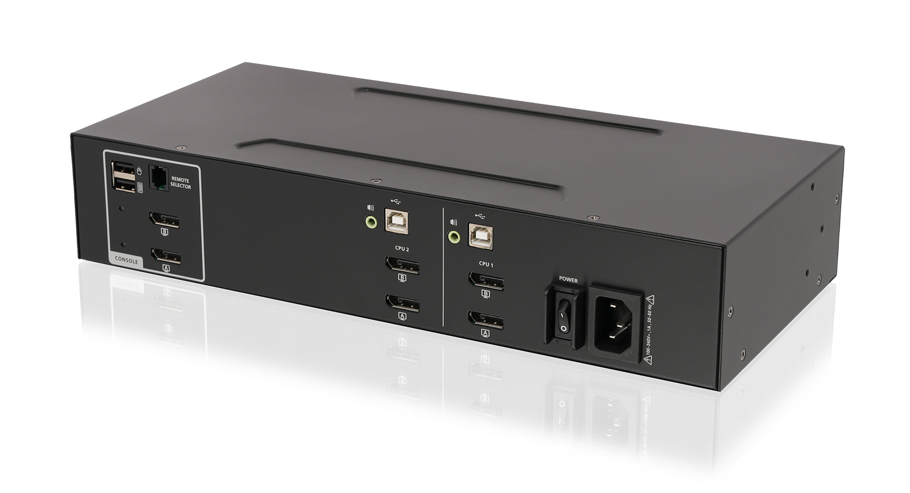 2-Port Dual View DisplayPort KVM Switch w/Audio