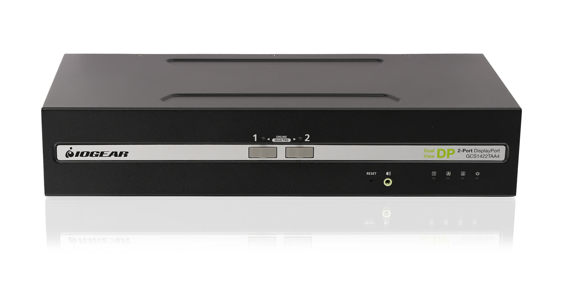 2-Port Dual View DisplayPort KVM Switch w/Audio