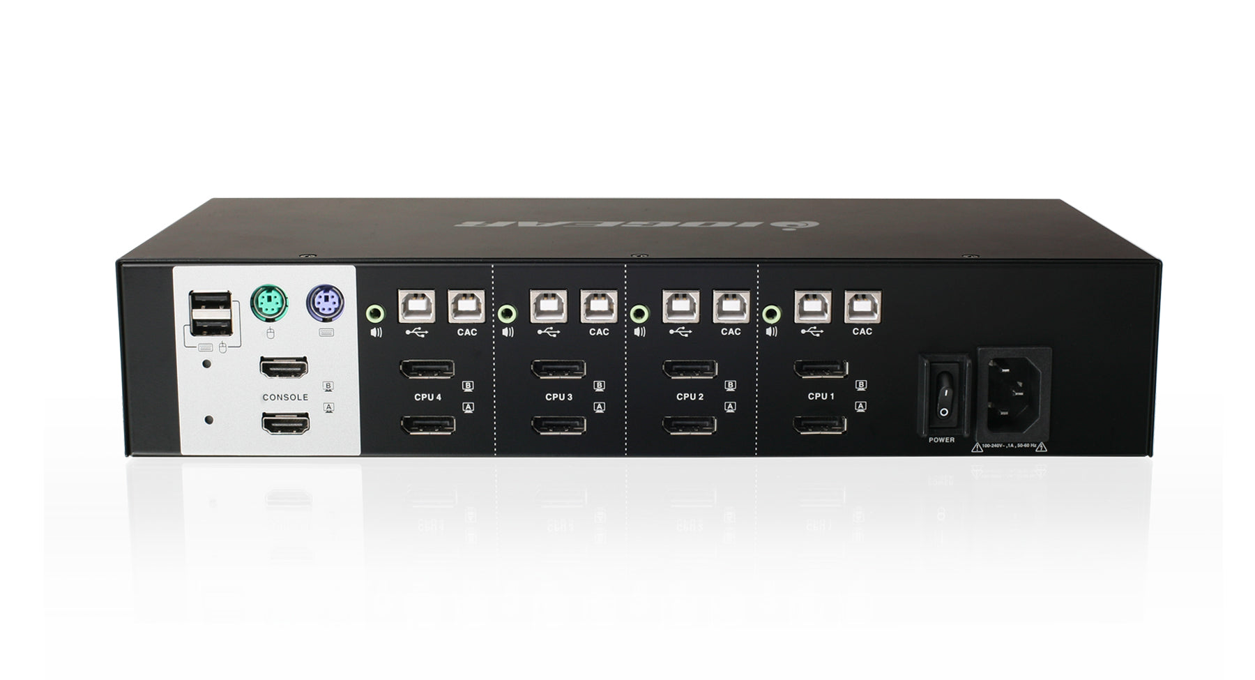 4-Port Dual View DisplayPort Secure KVM Switch (TAA)