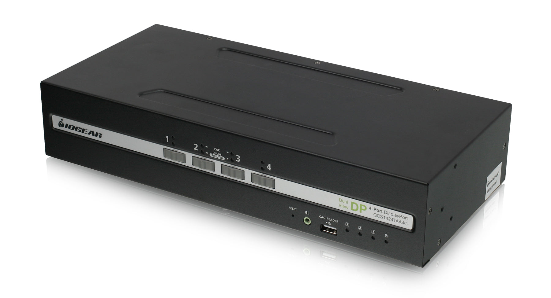 4-Port Dual View DisplayPort Secure KVM Switch w/Audio and CAC Support