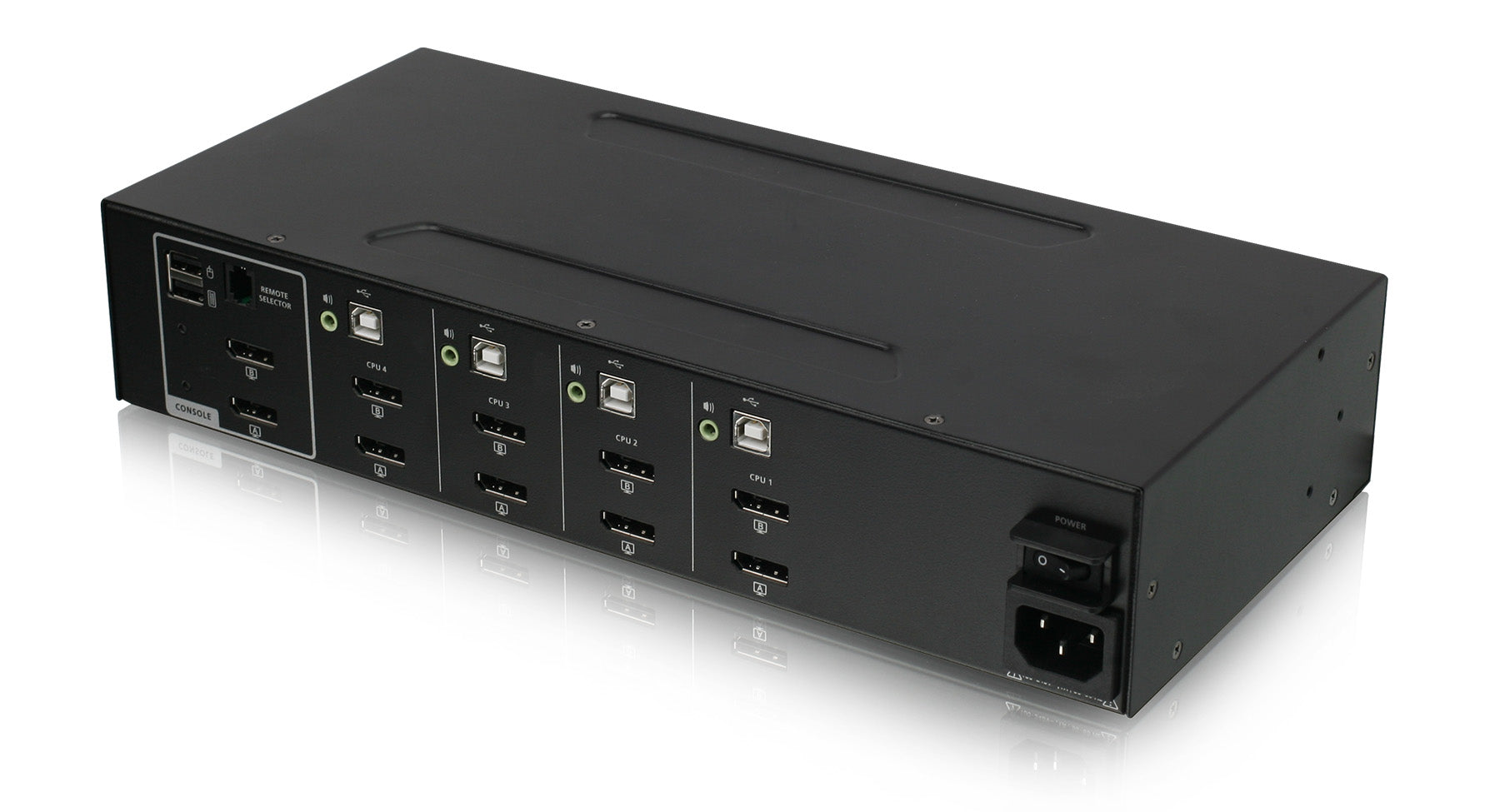 4-Port Dual View DisplayPort Secure KVM Switch w/Audio