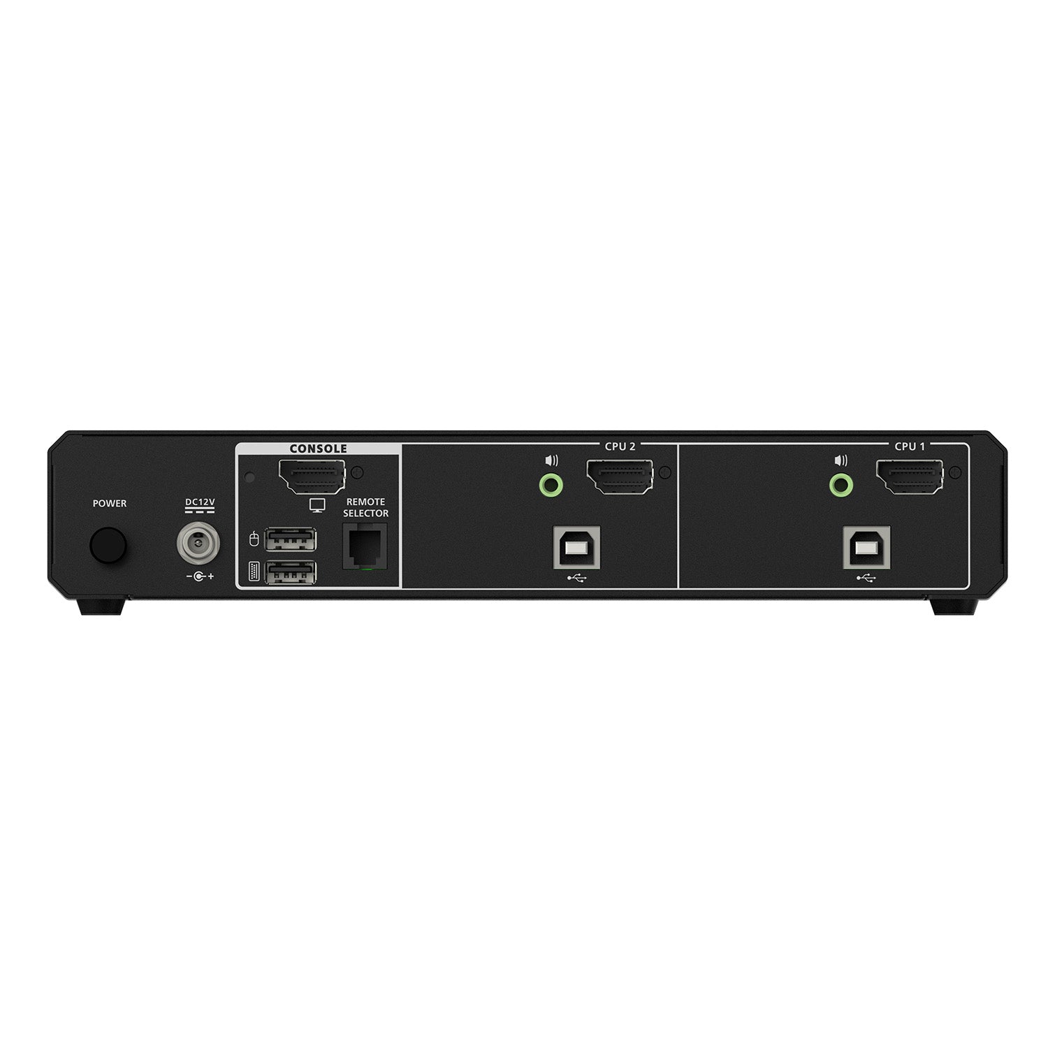 2-Port Single View True Universal (DP/HDMI) Secure KVM Switch w/Audio
