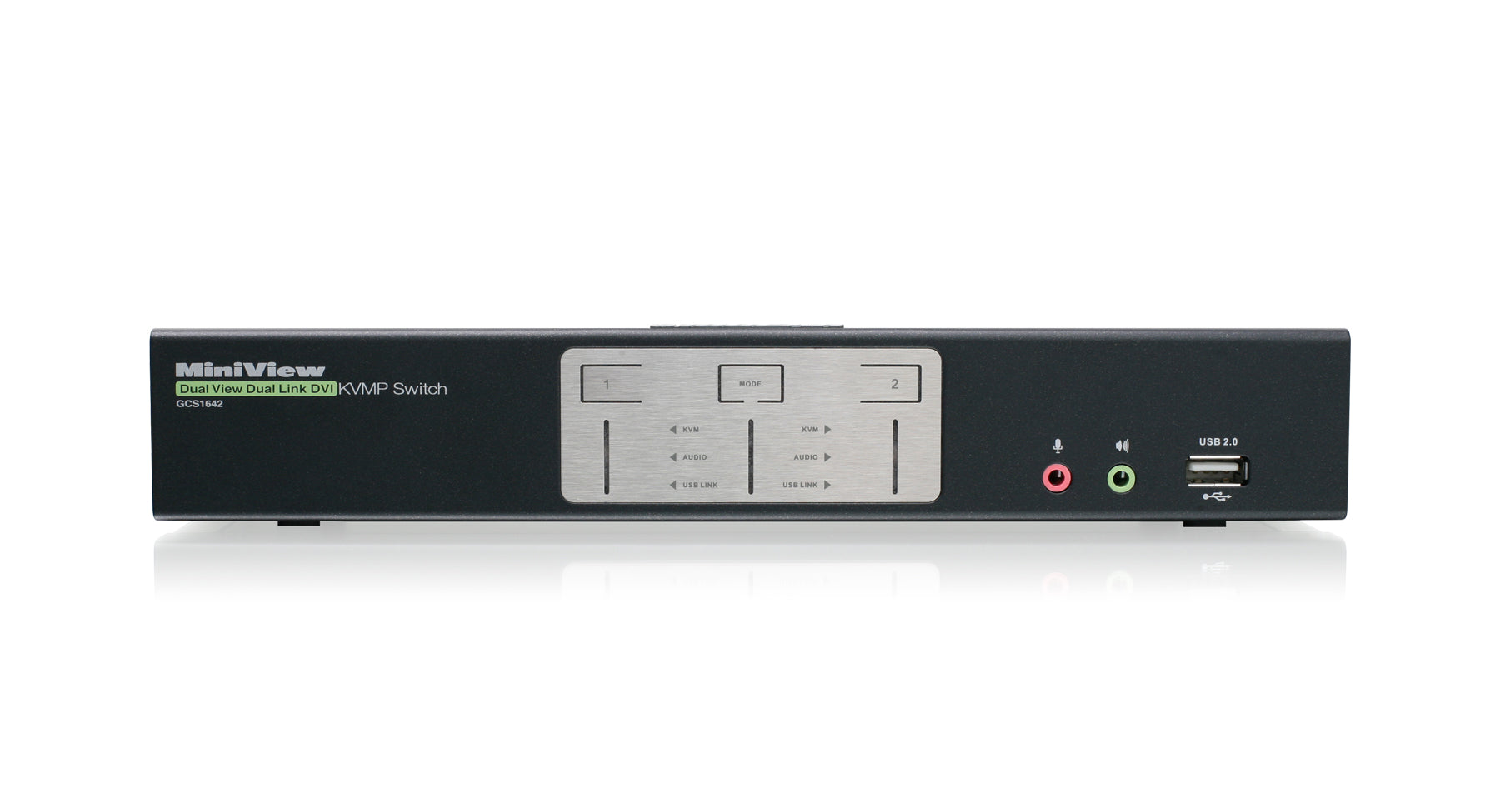 2-Port DualView Dual-Link DVI KVMP Switch with Audio (TAA Compliant)
