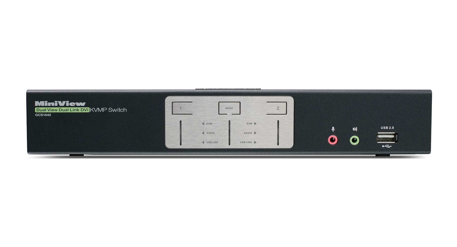 2-Port DualView Dual-Link DVI KVMP Switch with Audio (TAA Compliant)