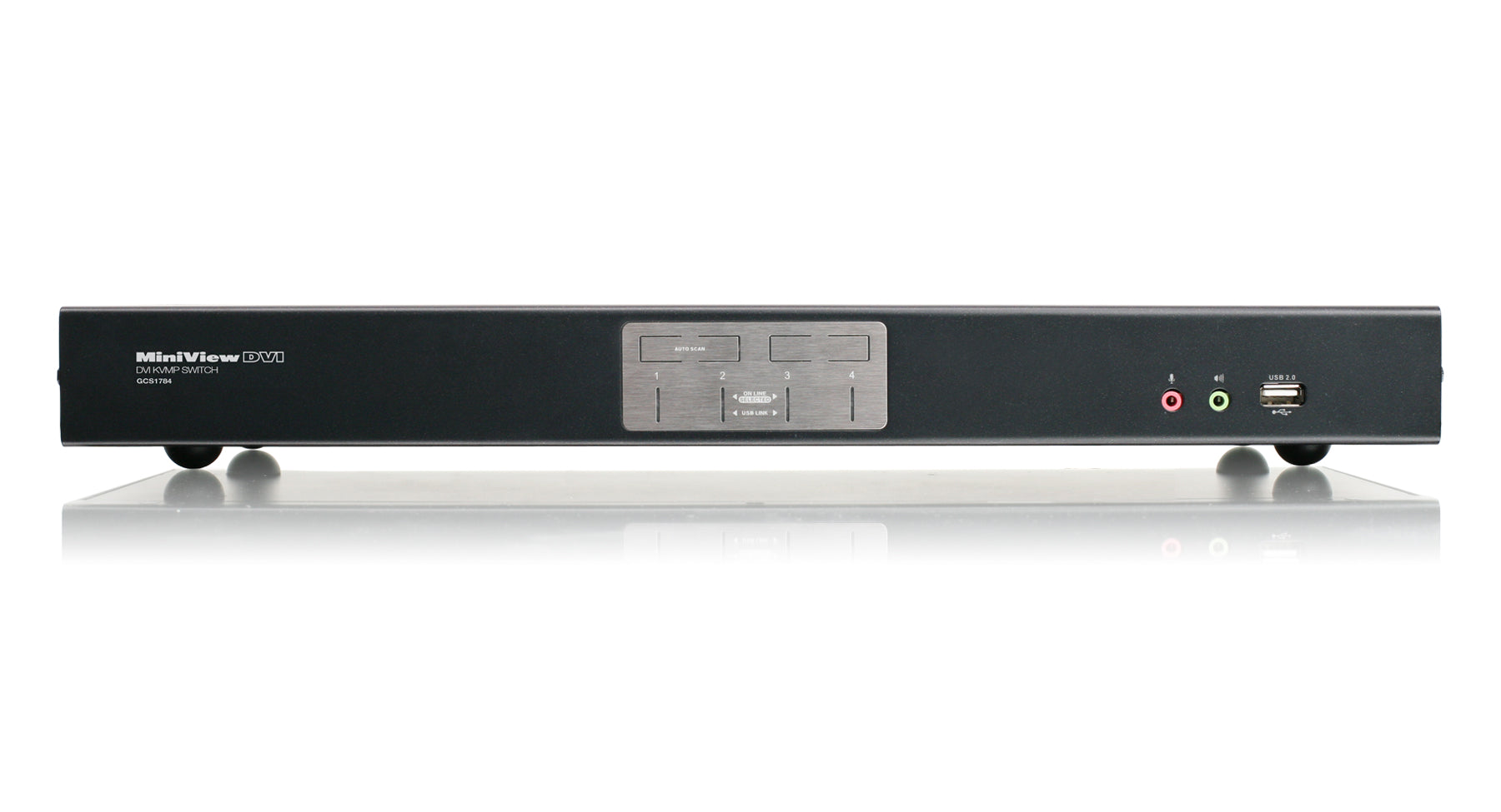 4-Port Dual-Link DVI KVMP Switch with 7.1 Audio and Cables (TAA Compliant)