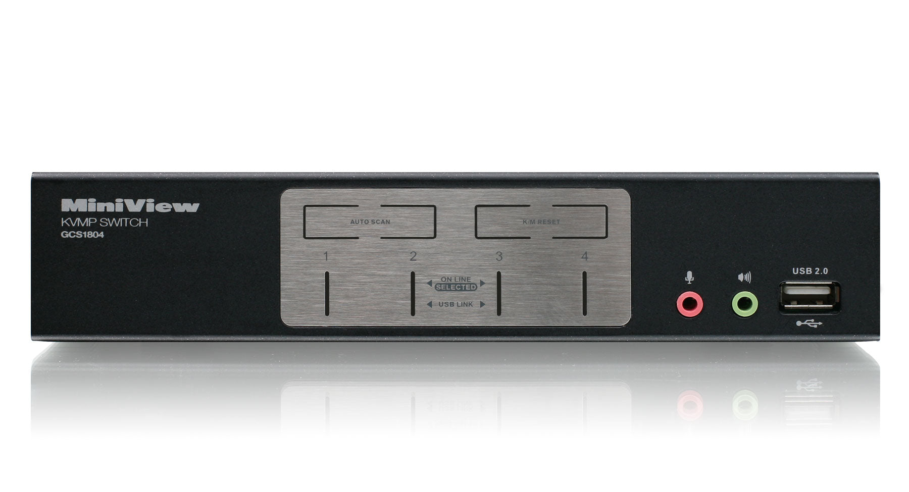 4 Port KVMP Switch with USB 2.0 Hub and Audio