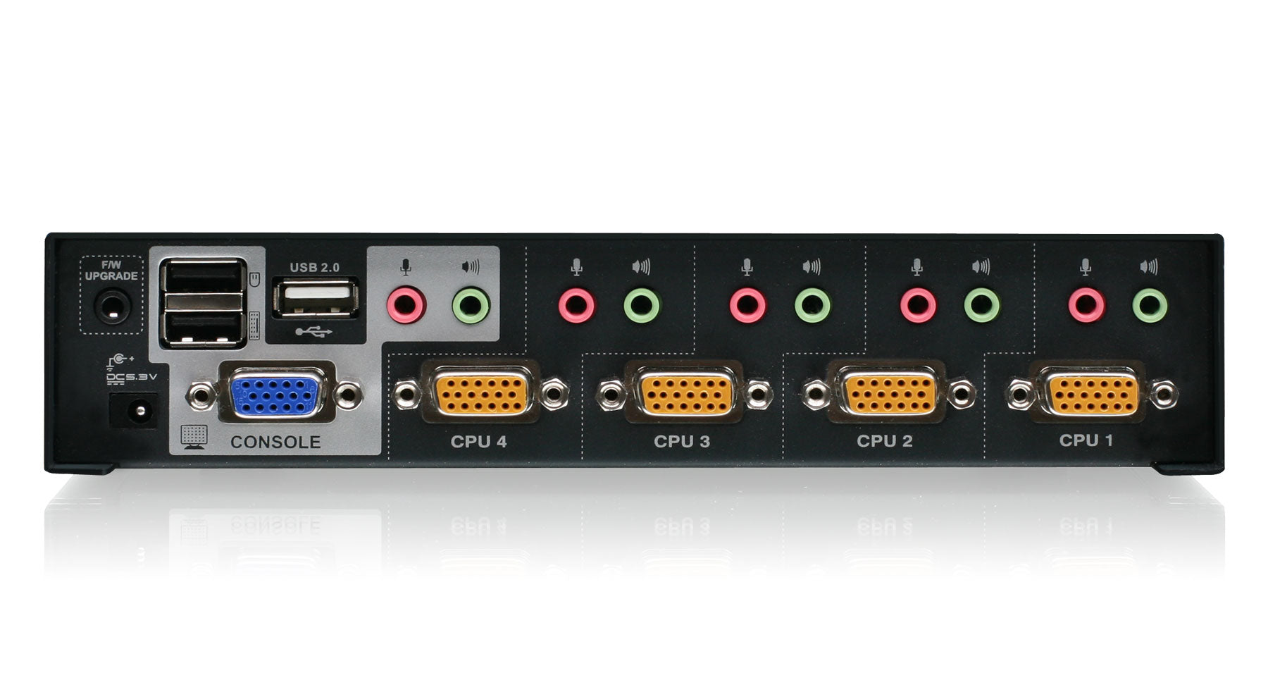 4 Port KVMP Switch with USB 2.0 Hub and Audio