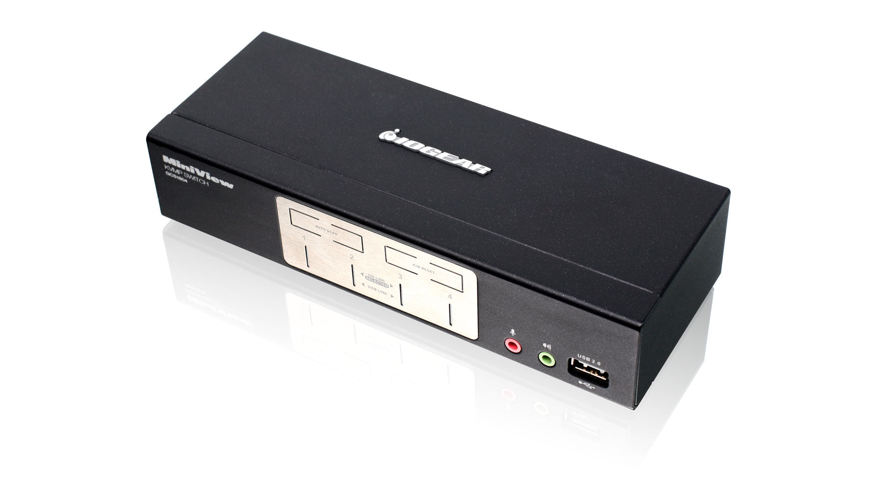 4 Port KVMP Switch with USB 2.0 Hub and Audio