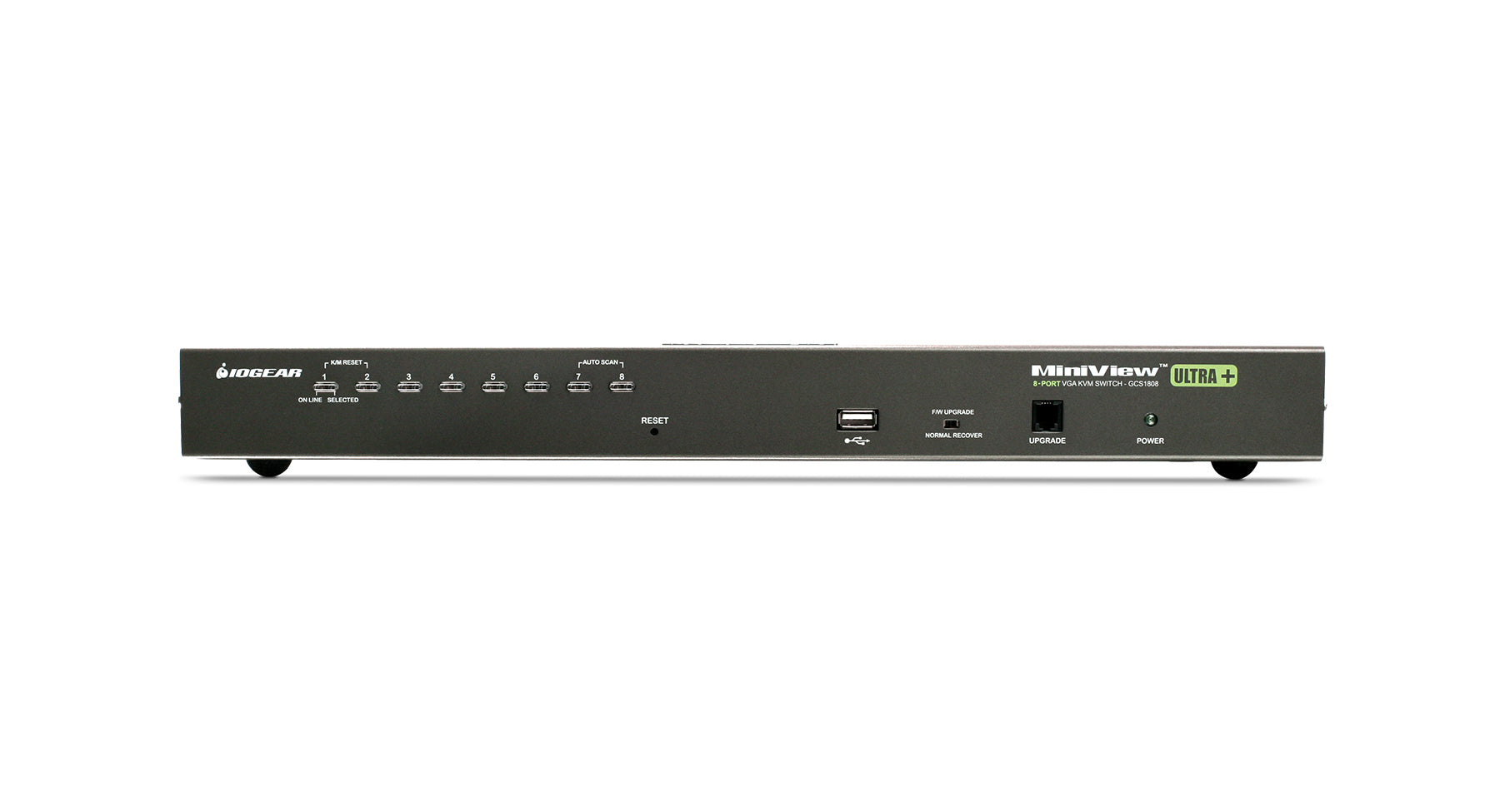 8-Port USB PS/2 Combo VGA KVM Switch with USB KVM Cables