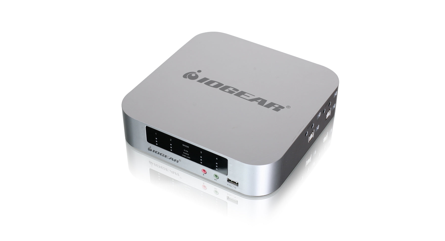 4-port DualView Mini DisplayPort KVMP Switch with Peripheral Sharing (TAA Compliant)