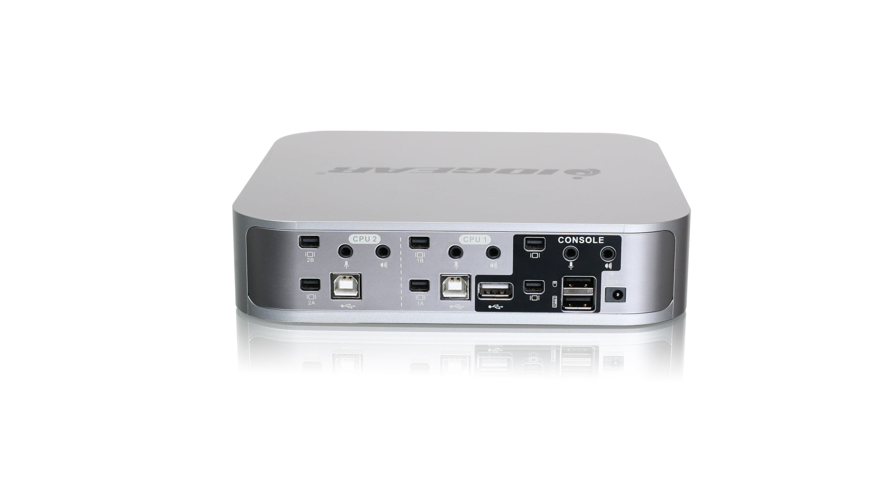4-port DualView Mini DisplayPort KVMP Switch with Peripheral Sharing (TAA Compliant)