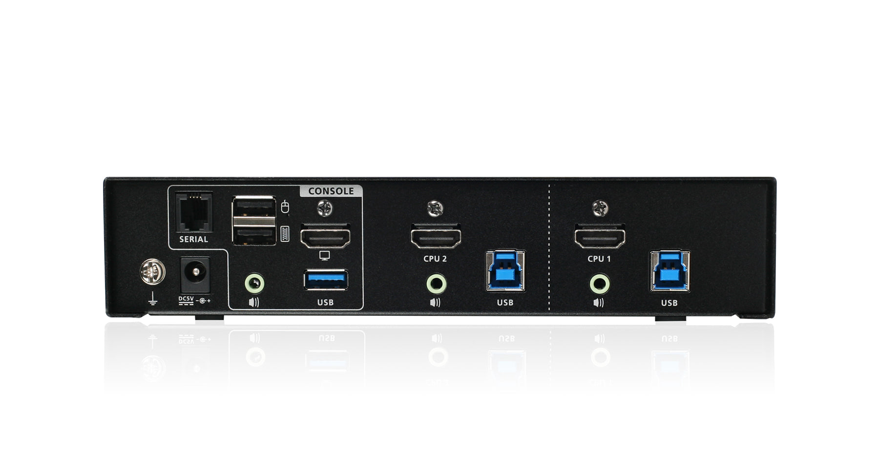 2-Port 4K KVMP Switch with HDMI® Connection, USB 3.0 Hub, and Audio