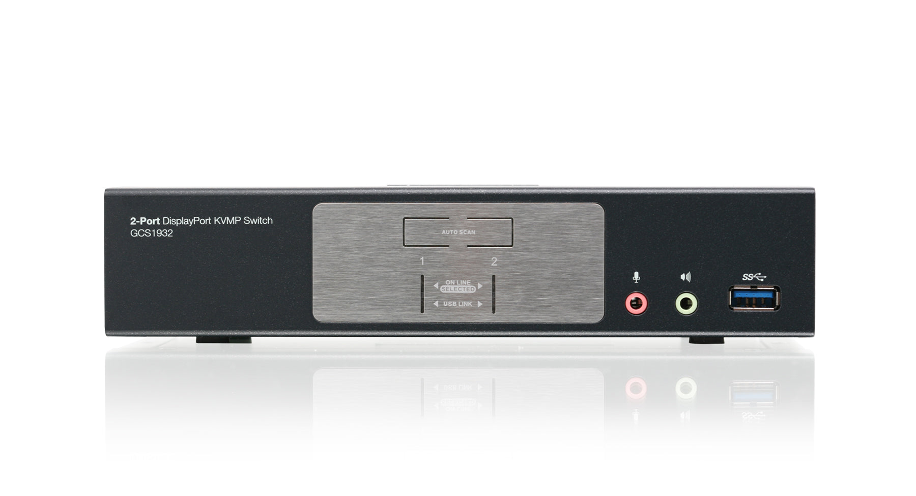 2-Port DisplayPort 1.2 KVMP Switch with USB 3.1 Gen1 Hub and Audio