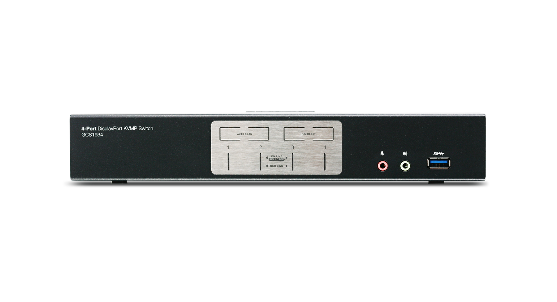 4-Port 4K DisplayPort1.2 KVMP with Wireless Keyboard and Mouse (TAA)