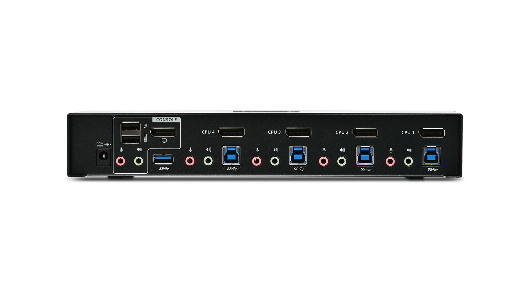 4-Port 4K DisplayPort1.2 KVMP with Wireless Keyboard and Mouse (TAA)