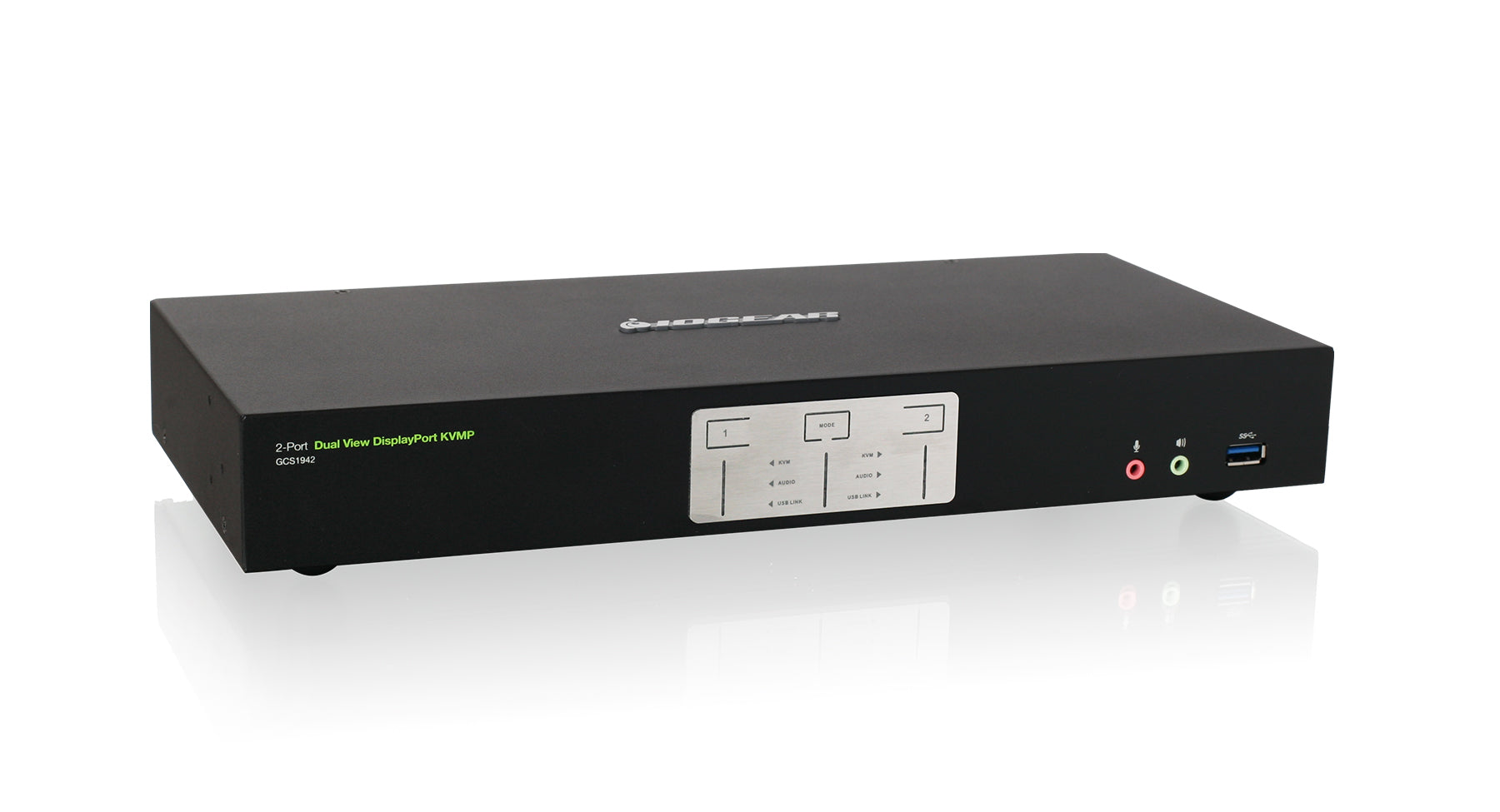 2-Port 4K Dual View DisplayPort KVMP with USB 3.0 and Audio. KVM switch only