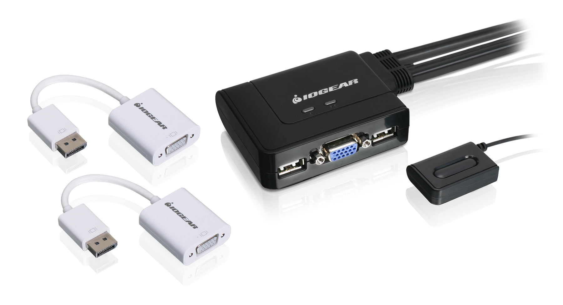 2-Port VGA and DisplayPort KVM Switch Kit