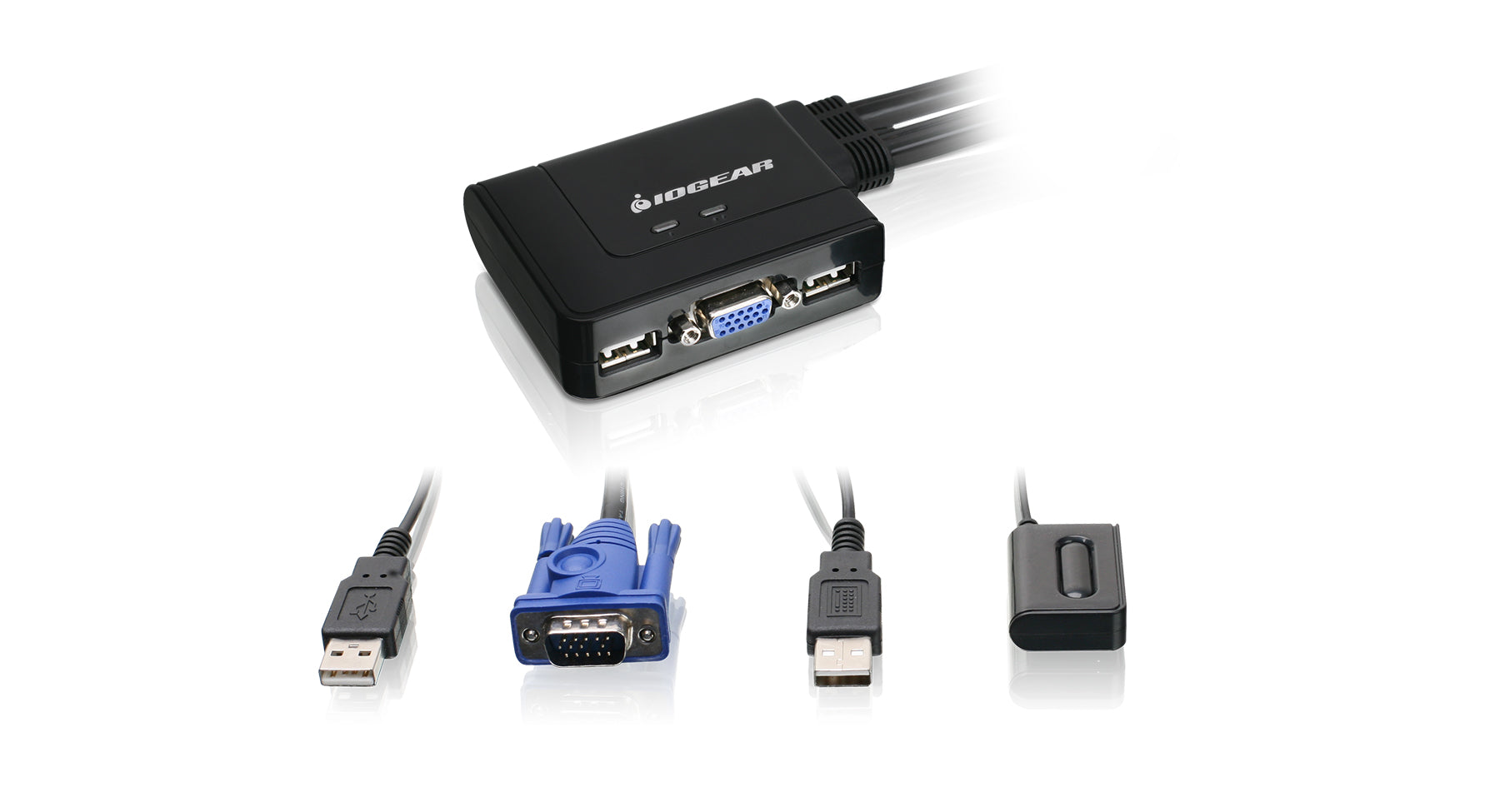 2-Port VGA and DisplayPort KVM Switch Kit