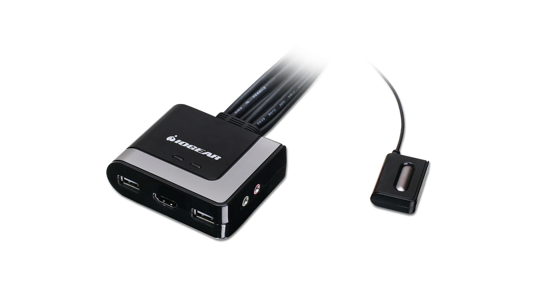 2-Port HDMI and DisplayPort Cable KVM Kit