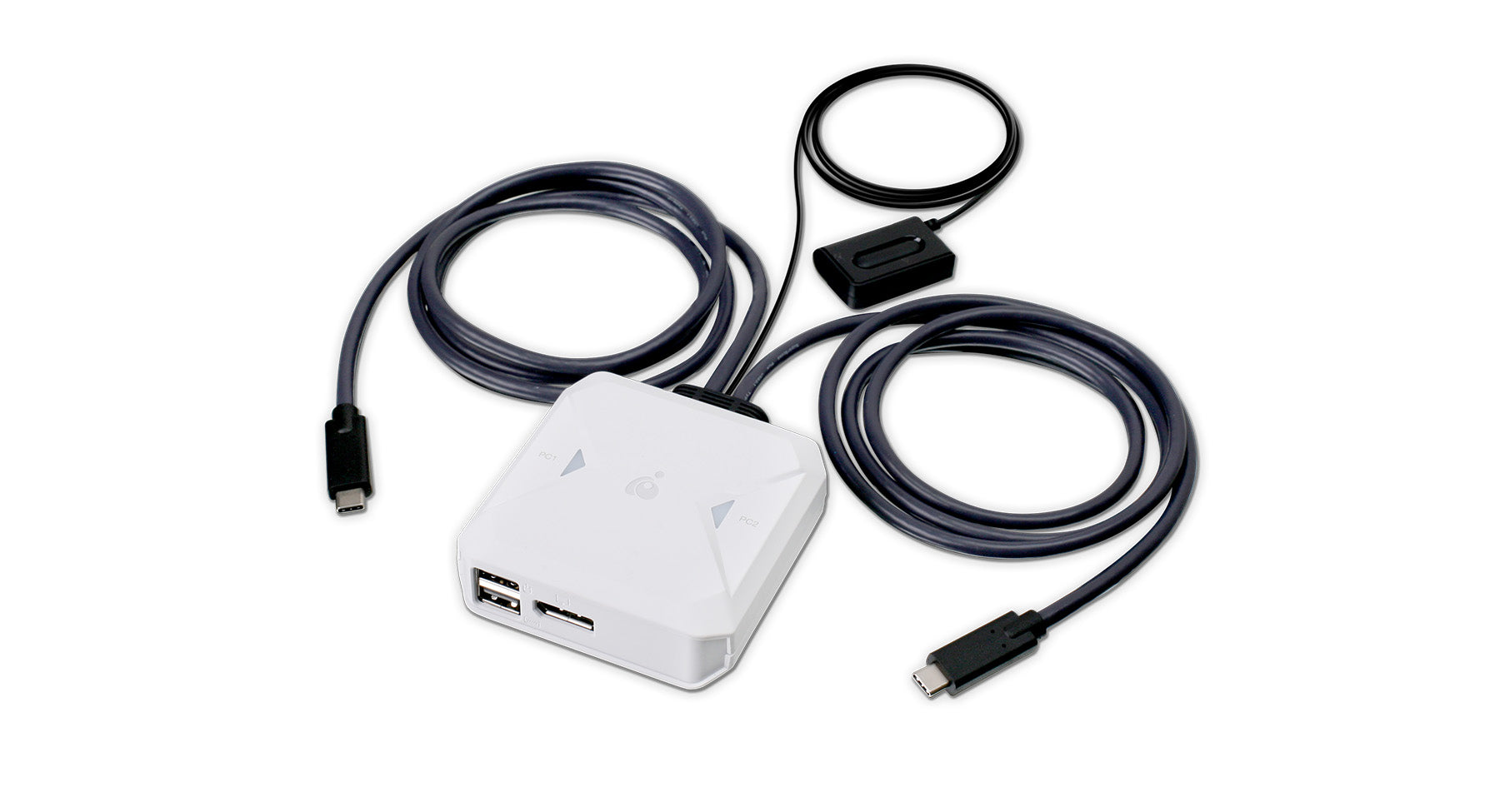 2-Port 4K USB-C KVM Switch with DisplayPort output
