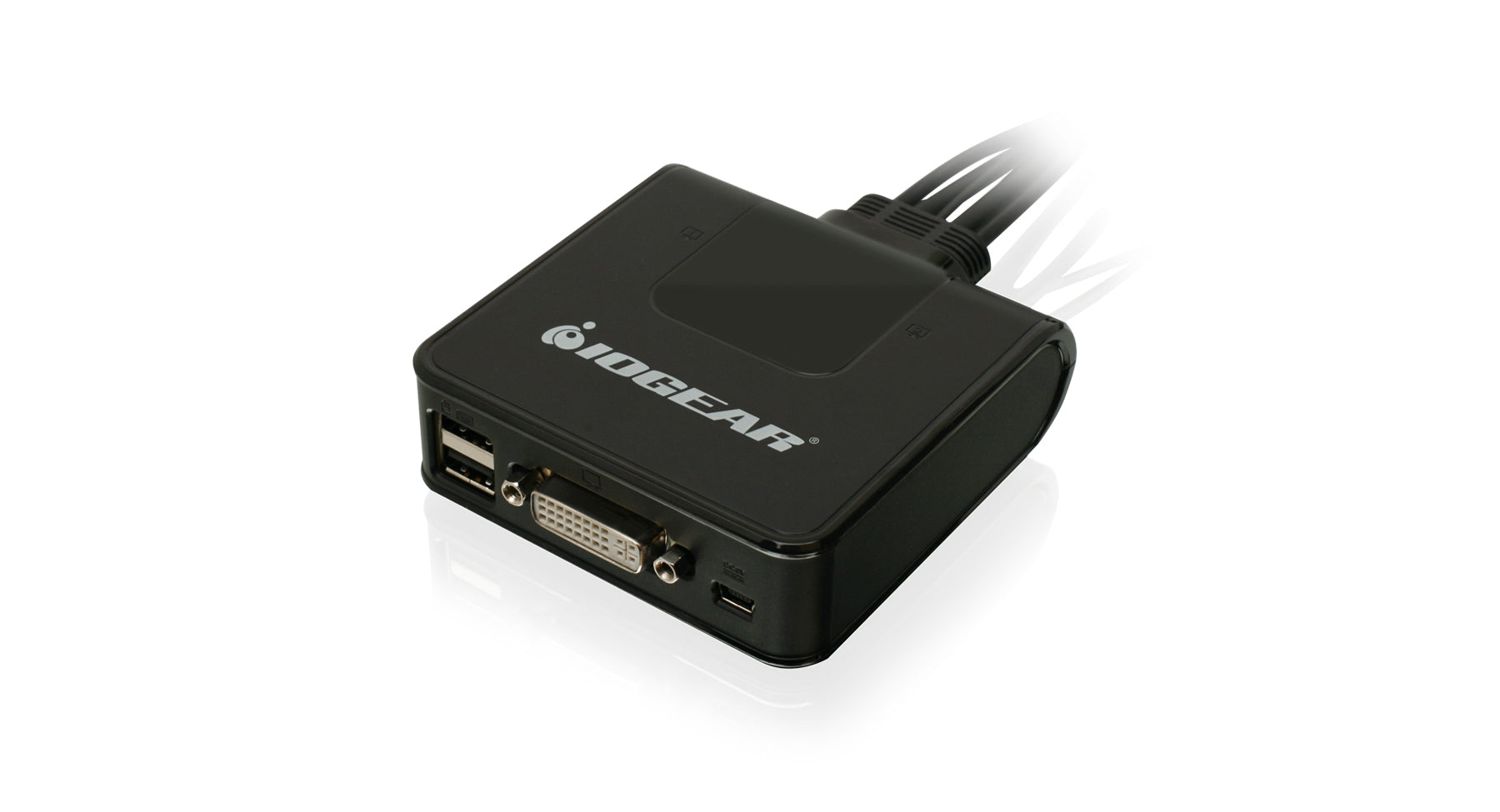 2-Port USB DVI Cable KVM Switch