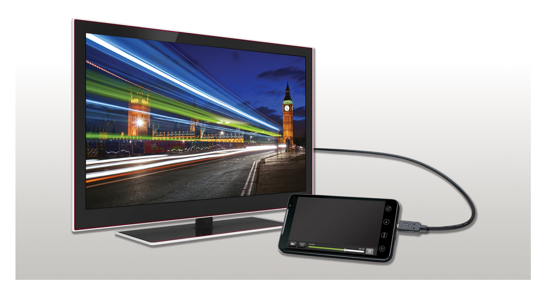 High Speed HDMI to Micro HDMI Cable with Ethernet 6.5 ft.